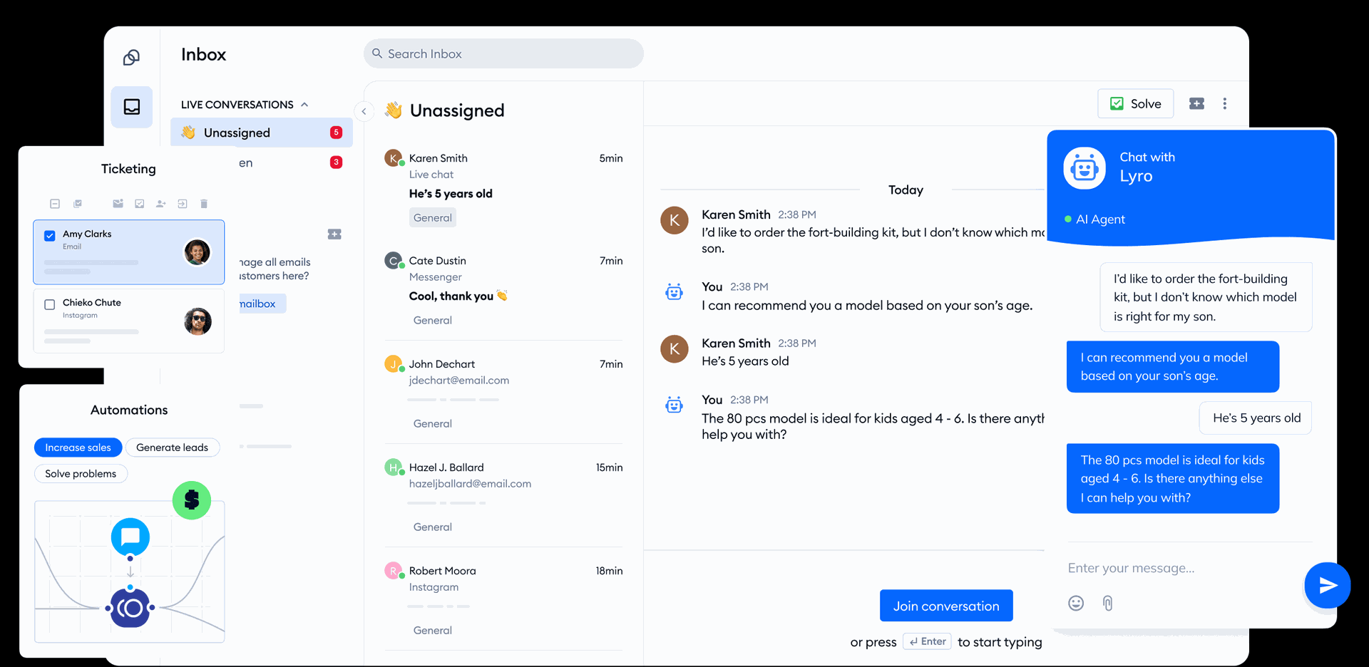 tidio ai chatbot builder
