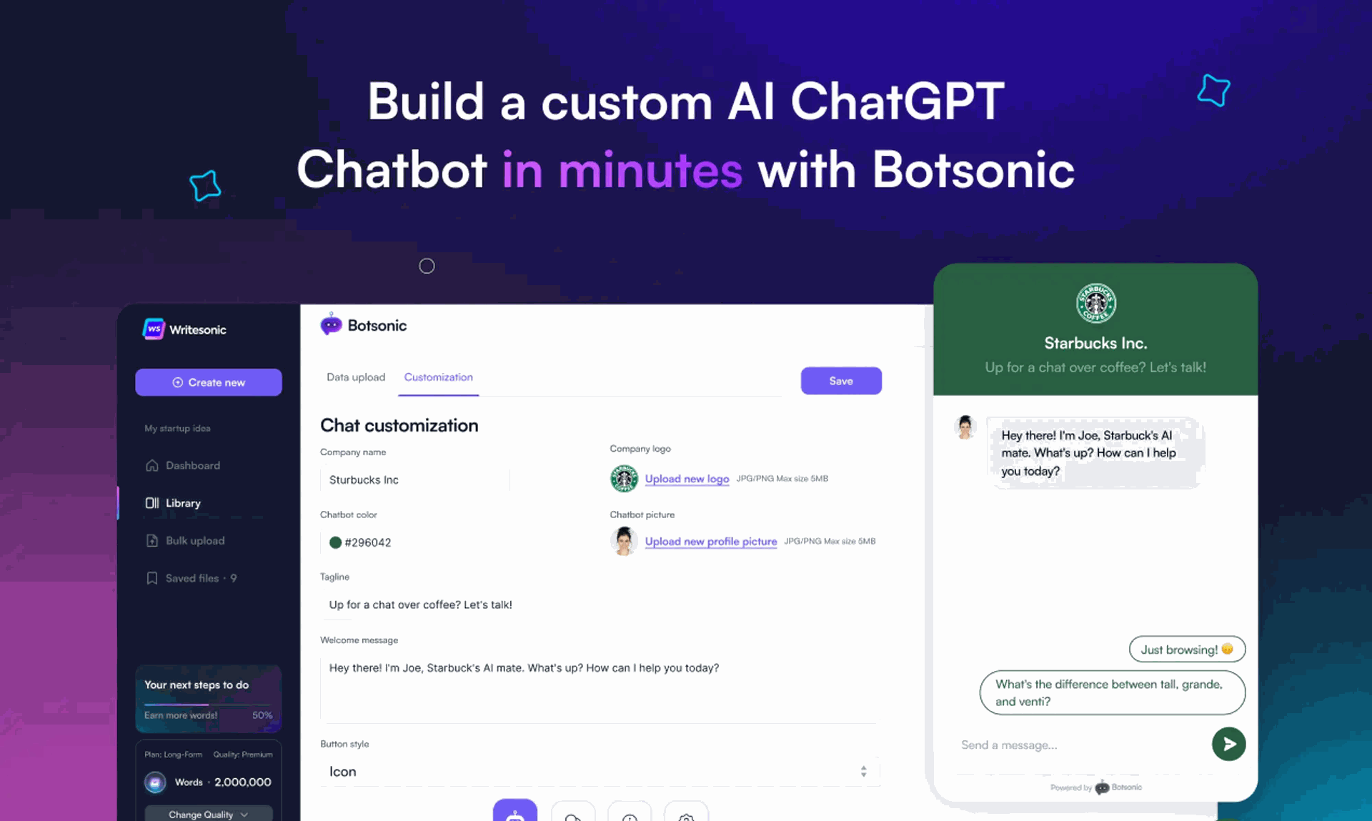 Botsonic by writesonic
